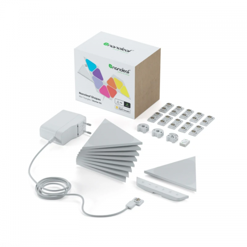 Nanoleaf Shapes Mini Triangles Starter Kit (9 panels) - NL48-0002TW-9PK-UK | Nanoleaf